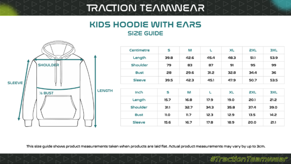 BKC Racing Kids Hoodie with Ears - Image 3