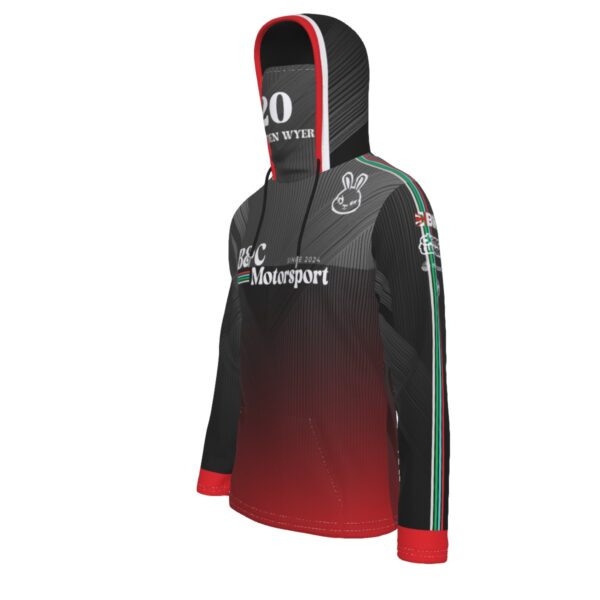 B&C Motorsport Hoodie with Snood - Image 4