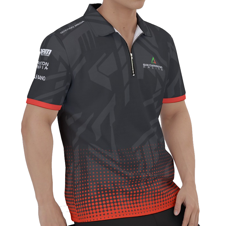 Guy Cunnington Racing Zip Polo - Image 2